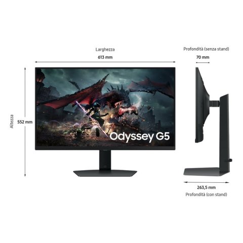 Samsung G50D monitor komputerowy 68,6 cm (27") 2560 x 1440 px Quad HD LED Czarny Samsung