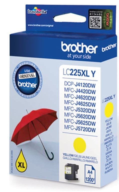 Brother LC-225XLY nabój z tuszem 1 szt. Oryginalny Żółty Brother