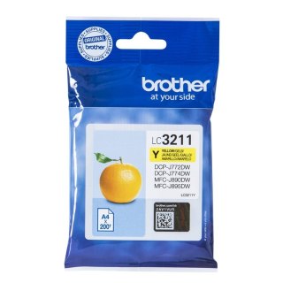 Brother LC-3211Y nabój z tuszem Oryginalny Standardowa wydajność Żółty Brother