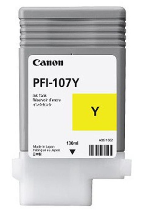 Canon PFI-107Y nabój z tuszem 1 szt. Oryginalny Żółty Canon