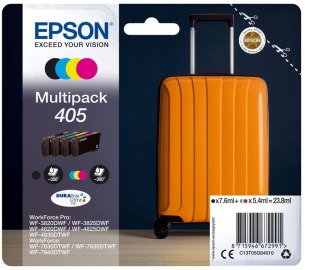 Epson 405 DURABrite Ultra Ink nabój z tuszem 1 szt. Oryginalny Standardowa wydajność Czarny, Cyjan, Purpurowy, Żółty Epson