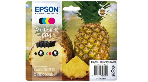 Epson 604 nabój z tuszem 4 szt. Zamiennik Standardowa wydajność Czarny, Cyjan, Purpurowy, Żółty Epson