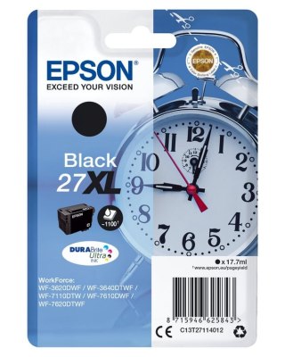 Epson Alarm clock Singlepack Black 27XL DURABrite Ultra Ink Epson