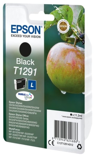 Epson Apple Singlepack Black T1291 DURABrite Ultra Ink Epson