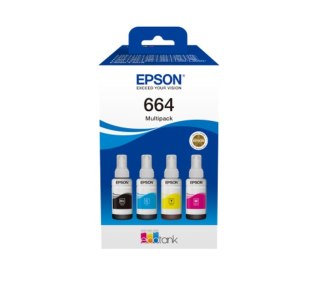 Epson C13T66464A nabój z tuszem 4 szt. Zamiennik Czarny, Cyjan, Purpurowy, Żółty Epson