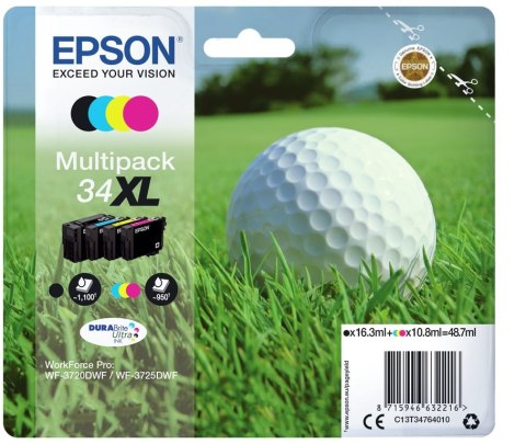 Epson Golf ball Multipack 4-colours 34XL DURABrite Ultra Ink Epson