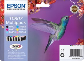 Epson Hummingbird Multipack 6-colours T0807 Claria Photographic Ink Epson