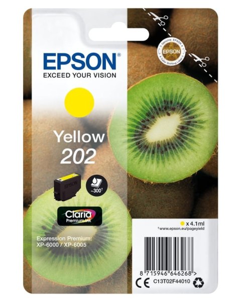 Epson Kiwi Singlepack Yellow 202 Claria Premium Ink Epson