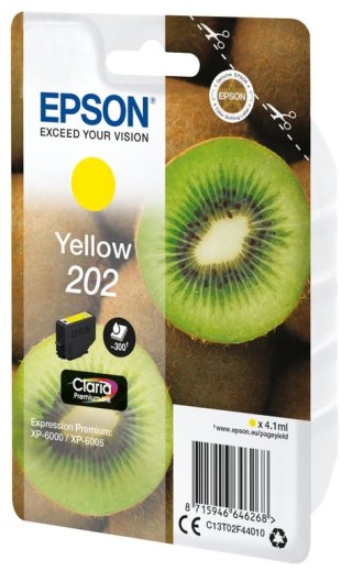 Epson Kiwi Singlepack Yellow 202 Claria Premium Ink Epson