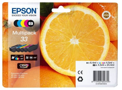 Epson Oranges Multipack 5-colours 33 Claria Premium Ink Epson