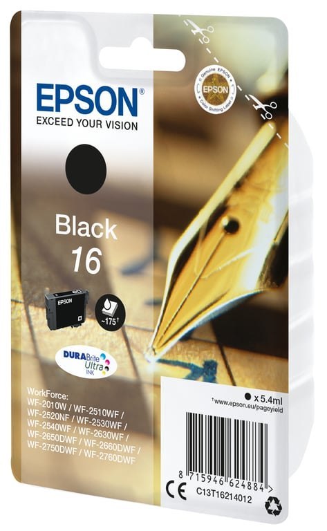 Epson Pen and crossword Singlepack Black 16 DURABrite Ultra Ink Epson