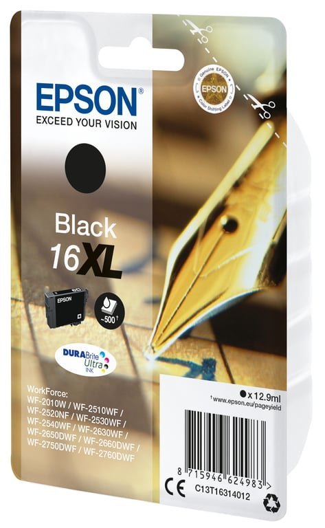 Epson Pen and crossword Singlepack Black 16XL DURABrite Ultra Ink Epson