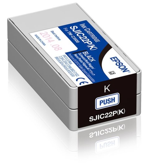 Epson SJIC22P(K): Ink cartridge for ColorWorks C3500 (Black) Epson