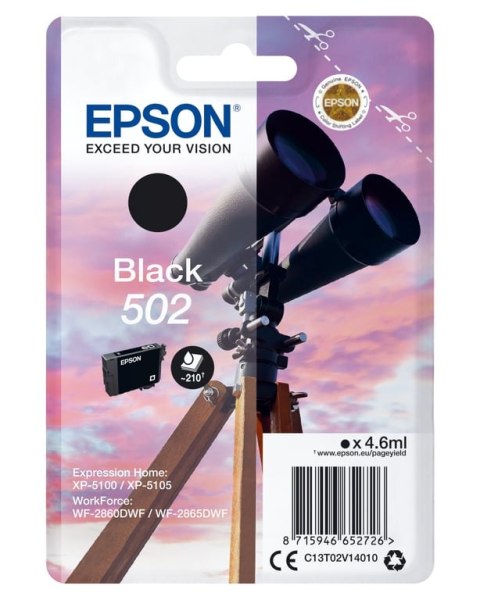 Epson Singlepack Black 502 Ink Epson