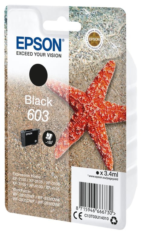 Epson Singlepack Black 603 Ink Epson