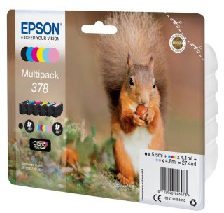 Epson Squirrel Multipack 6-colours 378 Claria Photo HD Ink Epson