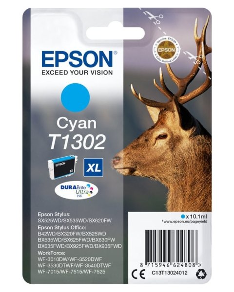 Epson Stag Wkład atramentowy Cyan T1302 DURABrite Ultra Ink Epson