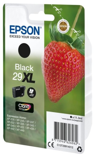 Epson Strawberry Singlepack Black 29XL Claria Home Ink Epson