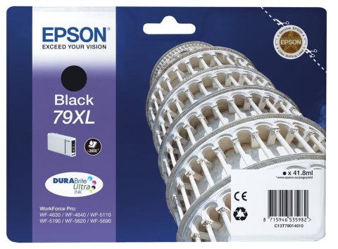 Epson Tower of Pisa Singlepack Black 79XL DURABrite Ultra Ink Epson