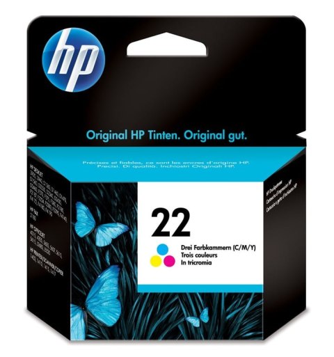 HP 22 oryginalny wkład atramentowy trójkolorowy HP