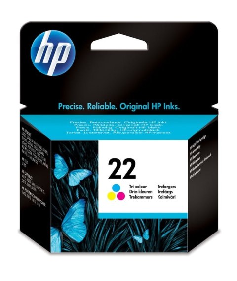 HP 22 oryginalny wkład atramentowy trójkolorowy HP