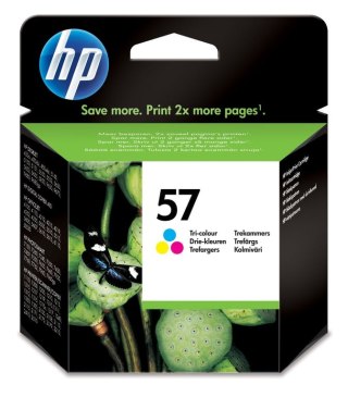 HP 57 oryginalny wkład atramentowy trójkolorowy HP