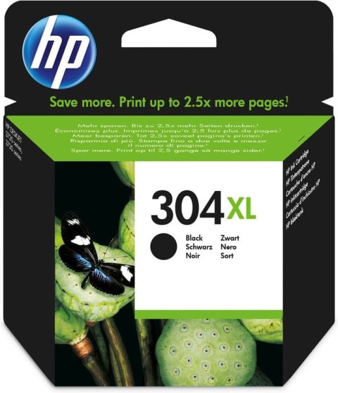 HP Oryginalny czarny wkład atramentowy 304XL HP