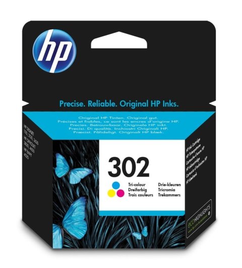 HP Oryginalny wkład atramentowy 302, trójkolorowy HP