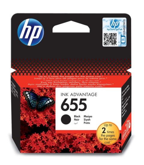 HP 655 oryginalny wkład atramentowy Ink Advantage czarny HP