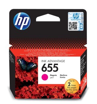 HP 655 oryginalny wkład atramentowy Ink Advantage purpurowy HP