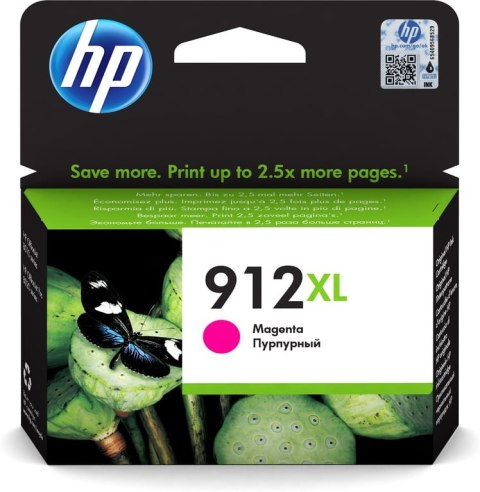 HP 912XL oryginalny wysokowydajny wkład atramentowy purpurowy HP