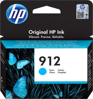 HP 912 oryginalny wkład atramentowy błękitny HP