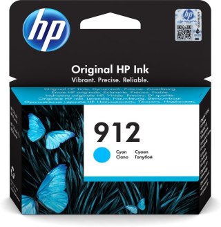 HP 912 oryginalny wkład atramentowy błękitny HP