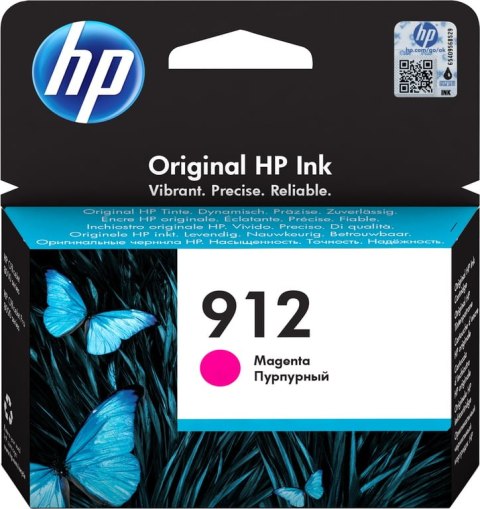 HP 912 oryginalny wkład atramentowy purpurowy HP