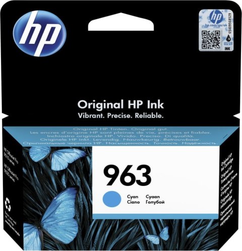 HP 963 oryginalny wkład atramentowy błękitny HP