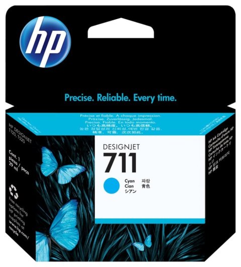 HP Błękitny wkład atramentowy 711 DesignJet 29 ml HP