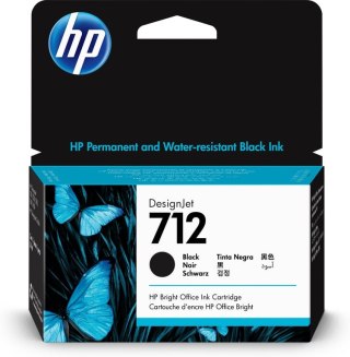 HP Czarny wkład atramentowy 712 DesignJet 38 ml HP