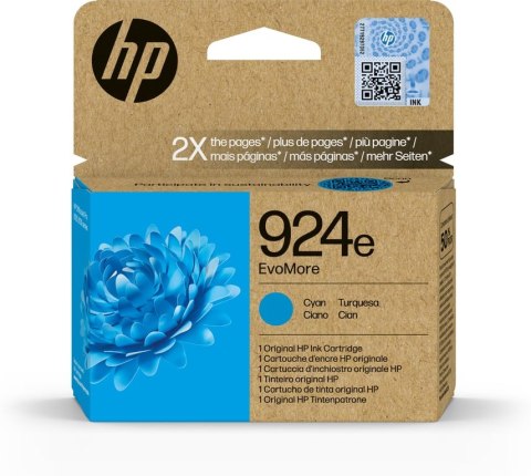 HP Oryginalny błękitny tusz 924e EvoMore HP