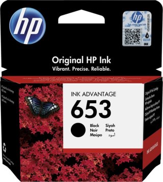 HP Oryginalny czarny wkład atramentowy 653 Advantage HP