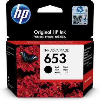 HP Oryginalny czarny wkład atramentowy 653 Advantage HP