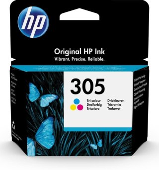 HP Oryginalny trójkolorowy wkład atramentowy 305 HP