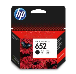 HP Oryginalny wkład atramentowy 652 Ink Advantage, czarny HP