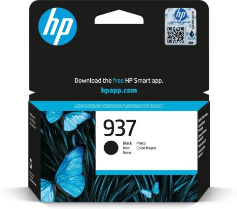 HP Oryginalny wkład z czarnym atramentem 937 HP