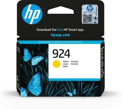 HP Oryginalny wkład z żółtym atramentem 924 HP