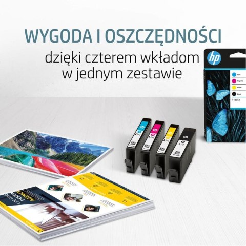 HP Zestaw 4 oryginalnych wkładów atramentowych , 934 czarny i 935 błękitny/purpurowy/żółty HP