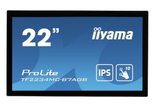 Iiyama ProLite TF2234MC-B7AGB monitor komputerowy 54,6 cm (21.5") 1920 x 1080 px Full HD LED Ekran dotykowy Przeznaczony dla wie Iiyama