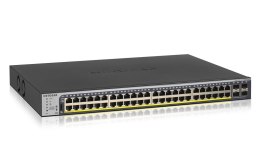 NETGEAR GS752TP-300EUS łącza sieciowe Zarządzany L2/L3/L4 Gigabit Ethernet (10/100/1000) Obsługa PoE 1U Czarny NETGEAR