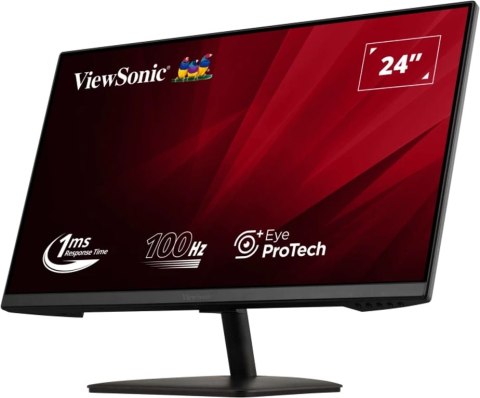 Viewsonic VA2408-MHDB monitor komputerowy 61 cm (24") 1920 x 1080 px Full HD LED Czarny Viewsonic