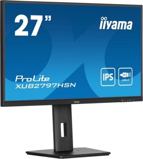 Iiyama ProLite XUB2797HSN-B1 monitor komputerowy 68,6 cm (27") 1920 x 1080 px Full HD LED Czarny Iiyama