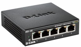 D-Link DGS-105 Nie zarządzany L2 Gigabit Ethernet (10/100/1000) Czarny D-Link